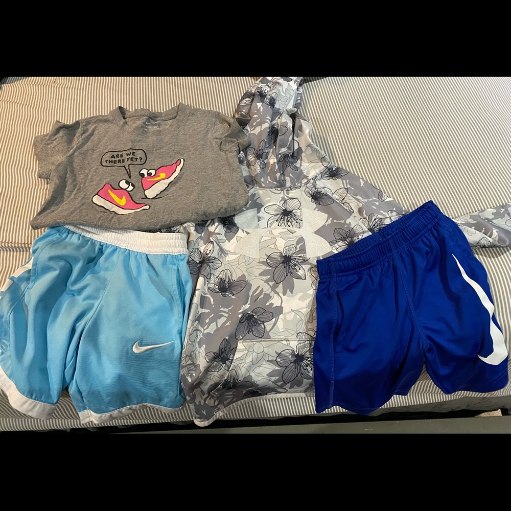 Nike and under armor bundle for kids.